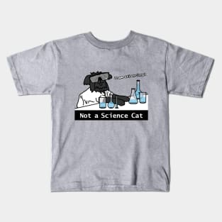 Science Dog Not a Cat Kids T-Shirt